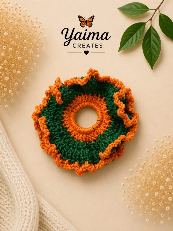 Havanna – liten handvirkad scrunchie